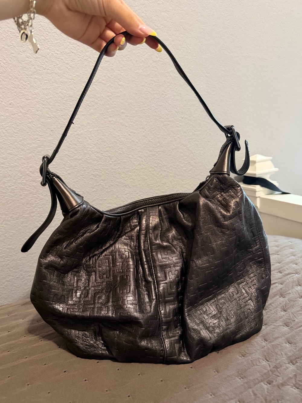 Calvin Klein leather hobo bag